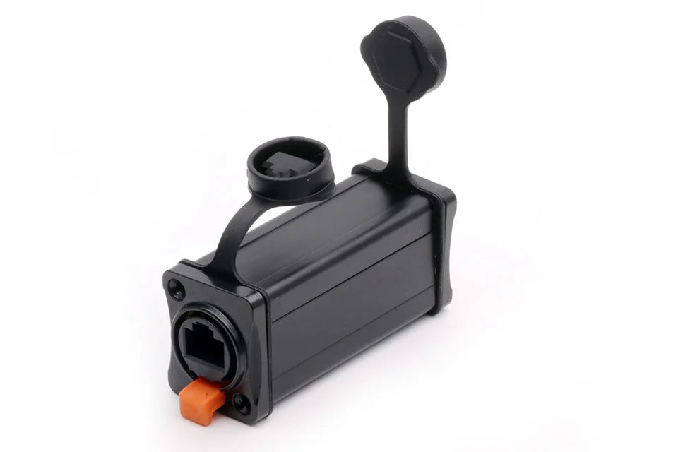1pc New Arrival Waterproof Network Connector RJ45 Ethernet Connector Female Panel Mount Sockets IP65 Level