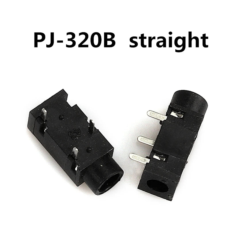 5PCS 3.5MM Headphone Jack Audio Video Female Dual Channel Stereo Jack Socket Stereo Solder Panel Mount PJ313 PJ320 PJ325 PJ326