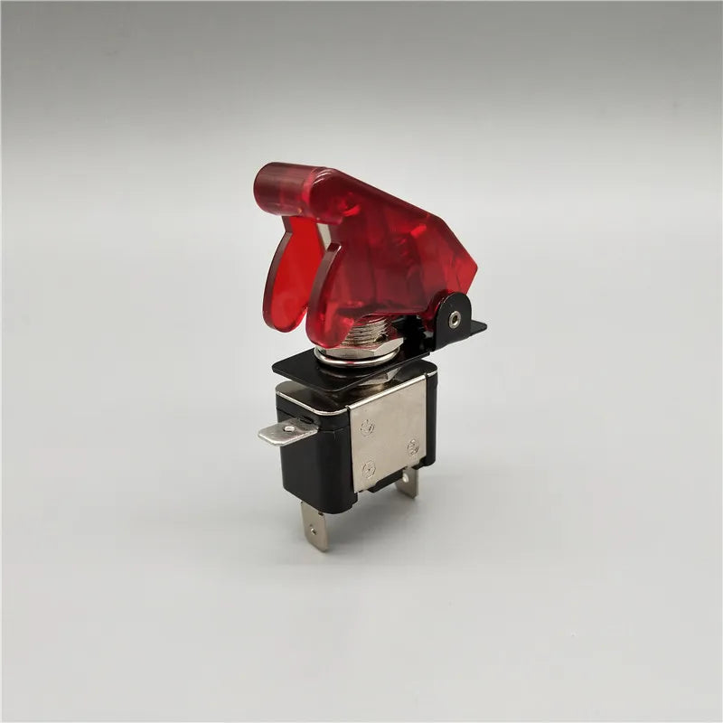 Auto Car Boat Truck Illuminated Led Toggle Switch With Safety Aircraft Flip Up Cover Guard Red Blue Green Yellow White 12V20A