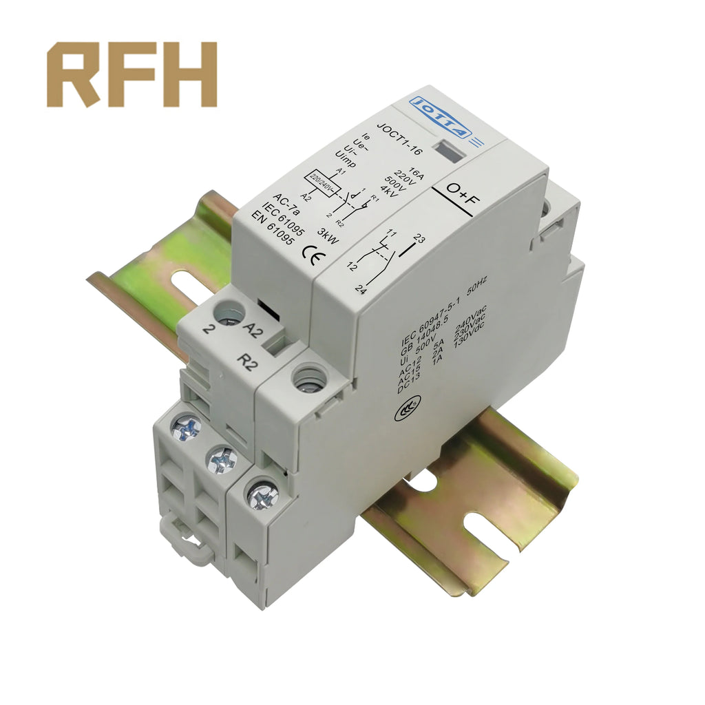 2P 16A/20A/25A  220V/230V 50/60Hz Din Rail Household AC Contactor 1NO 1NC/2NO/2NC For Smart Home