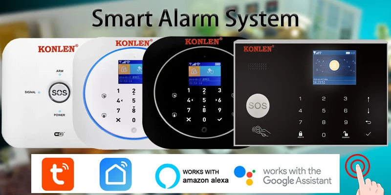 KONLEN LPG Natural Gas Leakage Detector Wireless 433Mhz Sensor With Solenoid Valve
