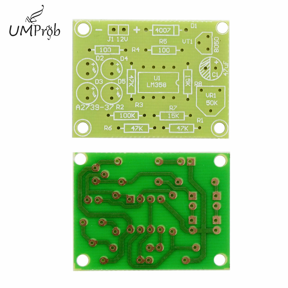 5MM Blue LED Light Breathing Lamp DIY Electronics Kit LM358 Parts Kit for Hobbyists And DIY Enthusiasts