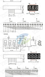 0.4 Inch Digital Tube LED Display 1Bit 2 Bit 3 Bit 4 Bit Clock Common Anode Cathode 0.4" 7 Segment Led DIY Red Board for arduino