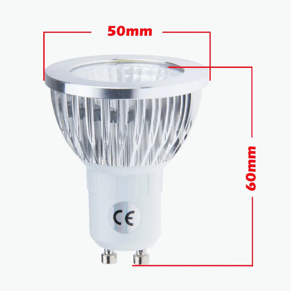 LED Bulb Spotlight 3W 4W 5W GU10 GU5.3 E27 E14 110V 220V Cold White Nature White 4000k Red Green Blue Yellow Dimmable Spot Light