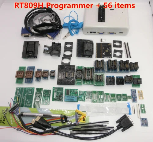 Newest Software ORIGINAL RT809H RT809HSE  EMMC-Nand FLASH Extremely fast universal Programmer TSOP56 TSOP48  BGA63
