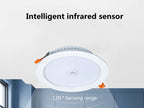LED Downlight Smart Infrared Induction LED Ceiling Spot light 3W 5W 9W 18W 20W 220V Motion Sensor Recessed Round LED Panel Light