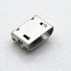 10pcs Micro USB Female Base 5p Plug-in Type B 6.4Dip Speaker Charging Base with Column Straight Edge USB Data Connector