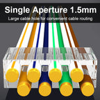 ONTi 10/50/100pcs CAT5E CAT6 CAT7 Plug RJ45 Connector 50U Gold Plated End Pass Through Network Cable Modular 8P8C Connector