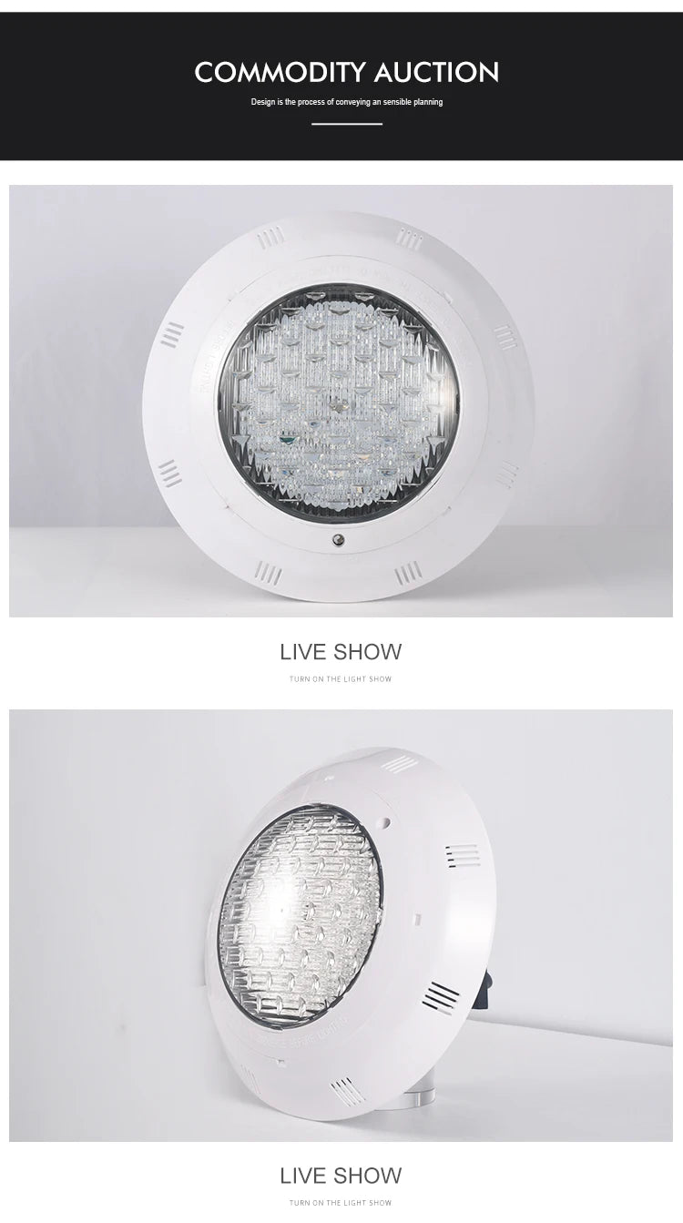 LED Swimming Pool Lights RGB AC12V 12W 18W 25W 35W 45W IP68 Waterproof Lamp with Remote Controller for pool party