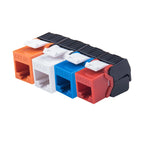 Linkwylan RJ45 Keystone Jack Cat5e Cat6 6A Multi Colors  Toolless UTP To LSA Network Modules Tool-Free Connection