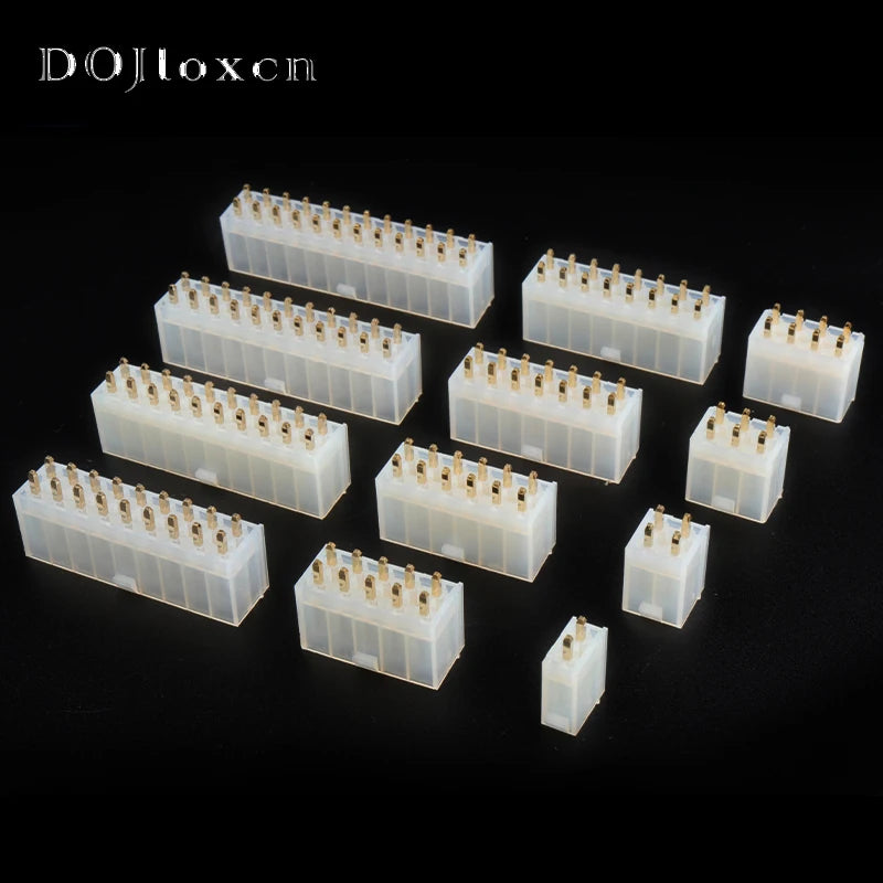 5 Sets Molex 4.2mm Automotive Connector 5569 Series Male White Socket 2/4/6/8/10/12/14/16/18/22/24/PIn 39281243