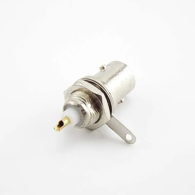 BNC Female Socket Solder Connector Chassis Panel Mount Coaxial Cable For Welding Machine Parts Monitor Accessories