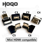 Ribbon FPV HDMI-Compatible Connector Flexible Flat Cable Raspberry Pi 4 Micro HDMI to HDMI/Mini HDMI Female 90 Degree FFC 20pin