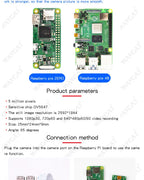 Raspberry Pi 3 Model B+ Camera Module 1080p 720p Mini Camera 5MP Webcam Video Camera compatible for Raspberry Pi 4 Model B