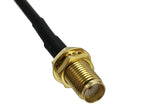 RG316 Cable SMA Female Buklhead Jack to TS9 Male Plug Right Angle Crimp Connector RF Coaxial Pigtail Jumper Wire 4inch~10FT