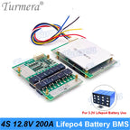 Turmera 4S 12.8V 280A Balance Lifepo4 Battery BMS Balance Protected Board for 3.2V 100Ah 200Ah 280Ah 320Ah Lifepo4 Batteries Use