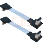 FPV Micro Mini HDTV-Male 90 Degree Connector FPC Flexible Flat HD Ribbon Cable FFC Pitch 20pin For Drone Gopro DSLR Gimbal Kit