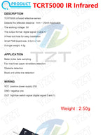 TZT 1/3PCS TCRT5000 Infrared Reflective Sensors IR Photoelectric Switch Barrier Line Track Module For Arduino