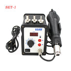 858D Rework Solder Station LED Digital Hot Air Heat Gun ESD Soldering Desoldering Station 700W Computer Phone Ultra-fast Heating