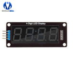TM1637 LED Display Module for Arduino 4 Digit Tube 7 Segment 0.56 inch Time Clock Indicator Module Red Blue Green Yellow White