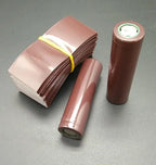 100pcs 18650 Battery Wrap Sleeve Heat Shrink Shrinkable Tube Insulated Multicolor Battery Skin PVC FilmTape Protector Cover Pipe