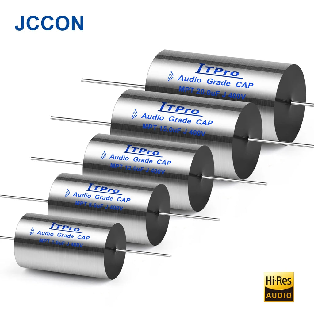 2Pcs MPT MKP 400V Capacitor HIFI Axial Fever Crossover Coupling Frequency-Divided For Audio Capacitor Audiophile Speaker