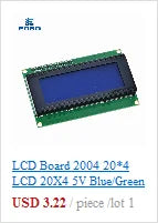 1PCS LCD2004+I2C 2004 20x4 2004A blue screen HD44780 Character LCD /w IIC/I2C Serial Interface Adapter Module For Arduino Module