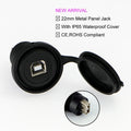 ELEWIND 22mm USB Connector Socket Economy Cheaper Plastic Type USB2.0 Socket Female B to Female A
