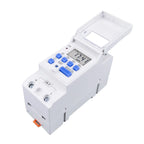 New Type Din Rail 2 Wire Weekly 7 Days Programmable Digital TIME SWITCH Relay Timer Control AC 220V 230V 12V 24V 48V 16A 30A