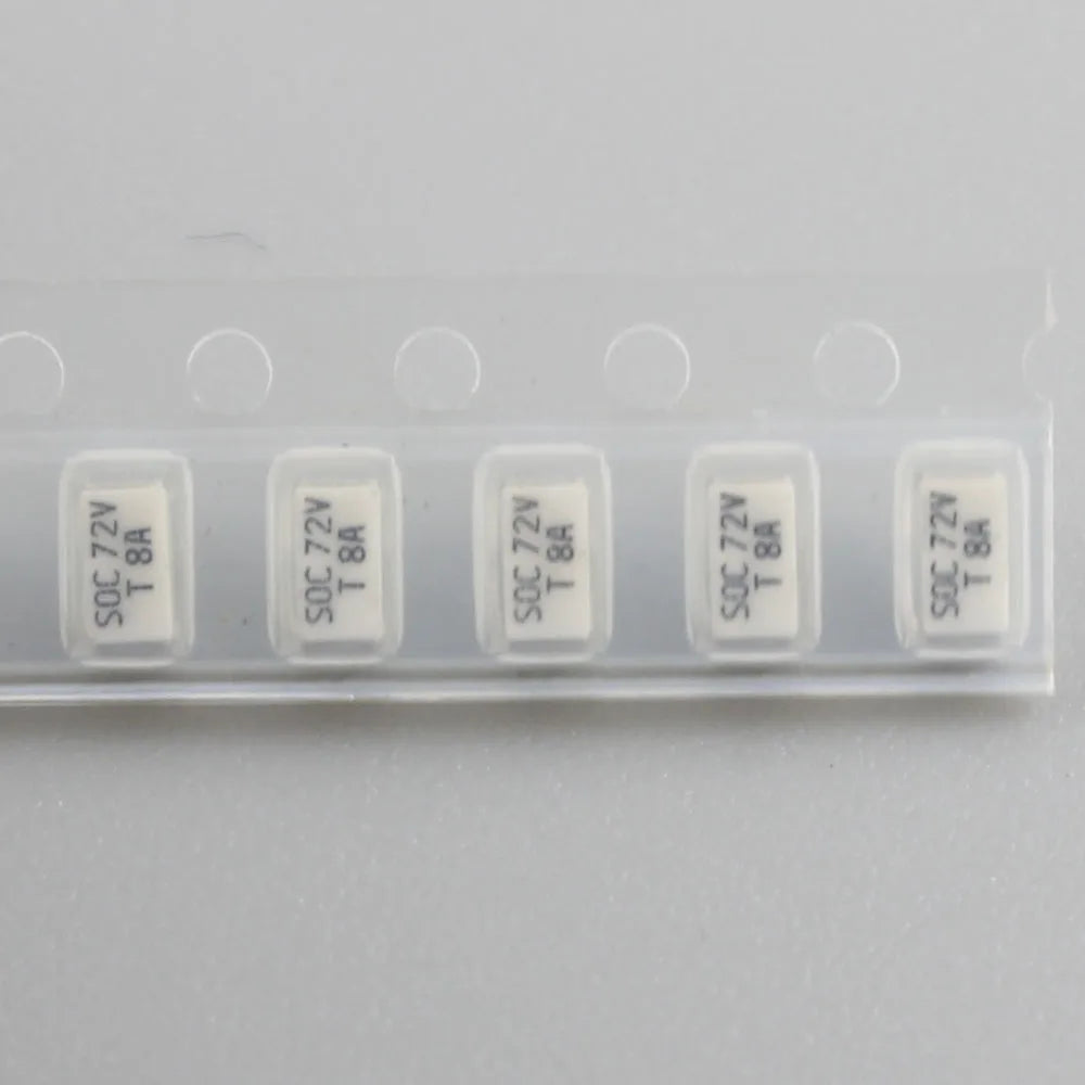 10pcs Micro Fuse SMD SMT 1206 72V 11CT T 1A 1.25A 1.6A 2A 2.5A 3.15A 4A 5A 6.3A 8A 10A 72V DC Slow Blow 3216 Surface Mount SOC