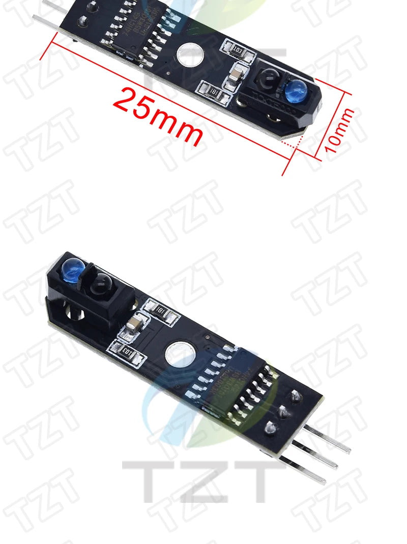 TZT 1/3PCS TCRT5000 Infrared Reflective Sensors IR Photoelectric Switch Barrier Line Track Module For Arduino