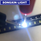 100pcs 0805 (2012) SMD LED Emitting Diode Kit Lamp Chip Light Beads Warm White Red Green Blue Yellow Orange UV Pink Micro 3V SMT