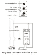 GINRI DVRD-48 Adjustable 48V DC Over and  Under Voltage Monitoring Protection Relay Voltage Relay