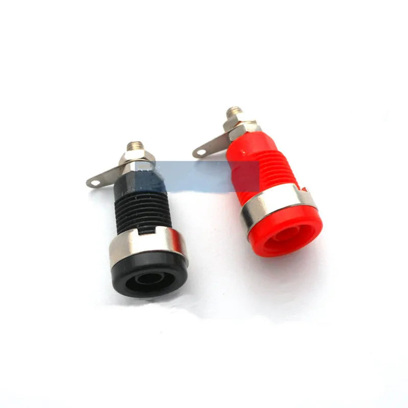 5pcs 32A insulation safety 4mm banana plug socket jack panel mount terminal connector multimeter socket banana head female