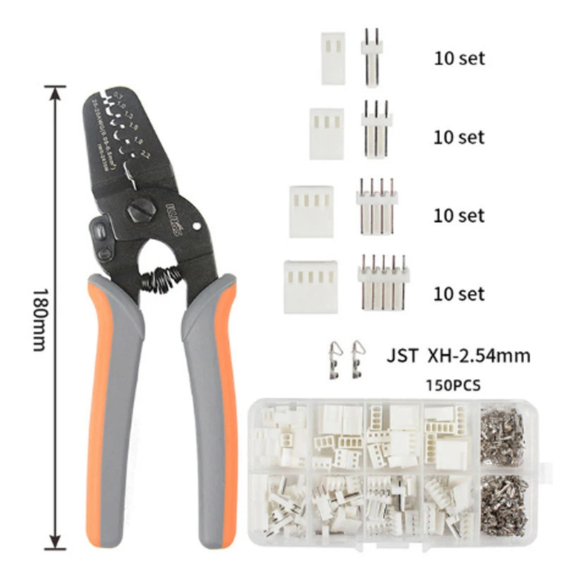 Crimping Tool Pliers JST XH-2.54 Crimping pliers for JST 2.54 2510 Connectors With Connector plug + needle +socket Header
