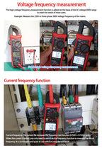 UNI-T Clamp Meter UT201 UT202 UT202A UT203 UT204 Plus Digital Tester Professional Voltmeter Pliers Ammeter Electric Multitester