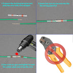 Heat Shrinkable Wire Connectors 50PCS SST21 Waterproof Sleeve AWG22-18 Butt Electrical Splice Tinned Solder Seal Terminal