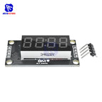 TM1637 0.36" 4 Bit Digital Tube LED Display 7 Segments Clock Module Red Green Blue Yellow White LED Board with Pin for Arduino