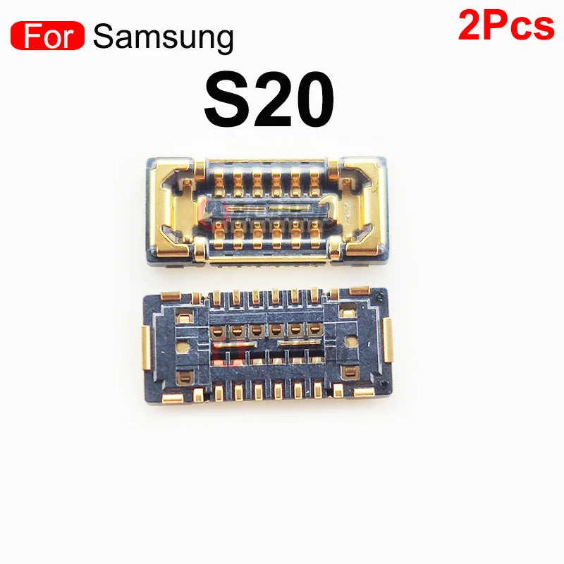 2Pcs For Samsung Galaxy S20 LCD FPC Plug Main Board PCB Connector Mainboard Flex Connector WIFI Signal Antenna