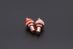 1pair/2pcs Luxury Gold plated RCA Jack Connector Panel Mount Chassis Audio Socket Plug Bulkhead with NUT Solder CUP 3Colors
