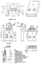 5Pcs USB Connectors 3.0 A Type Female AF Type 90 Degree Side Insertion 180 Degree High Speed Interface MICRO Connector
