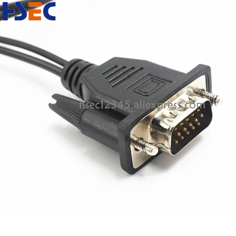 VGA cable to headphone jack wire Flash line Printer line adapter For RT809F icsp lcd led USB RT809H emmc-nand flash Programmer