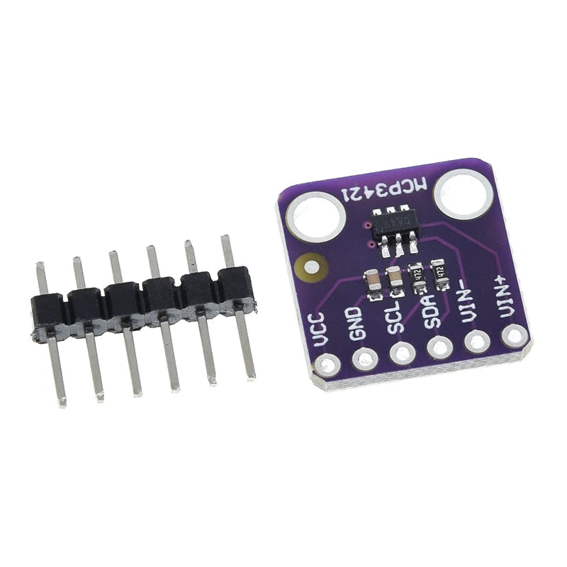 TZT 1/3PCS MCP3421 I2C Delta-sigma Evaluation Module Board For PICkit Serial Analyzer Module GY-MCP3421