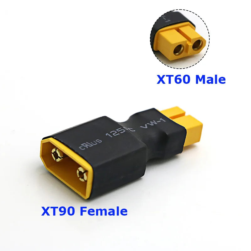 Amass Adapter XT60 to XT90 EC5 EC3 TRX T Deans XT30U Female Male Connectors 4.0mm Banana Plug RC Lipo Battery Control Parts DIY