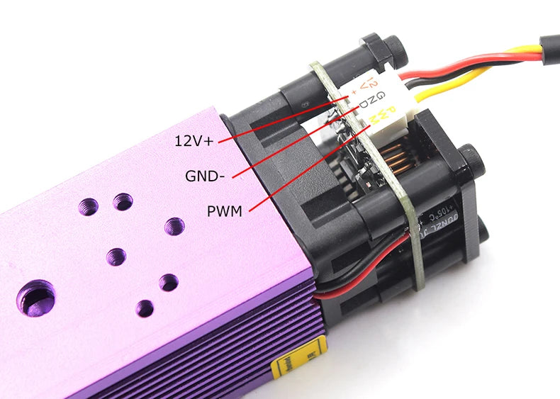 OXLasers 520nm 1W Green Laser Module 12V Focusable DIY Laser Head 1000mW Diode Laser for Stage Laser Bird Repellent