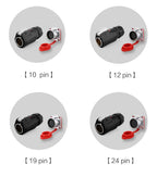 Cnlinko LP24 3 4Pin M24 Aviation Waterproof Power Connector Plug Socket for Radio Audio Visual Video Medical LED UAV Industry