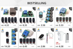 Wireless Remote Control DC 6V 12V 24V 30V 4CH RF Relay Receiver and 433MHZ Transmitter for Garage/Light/Motor/Home Appliance