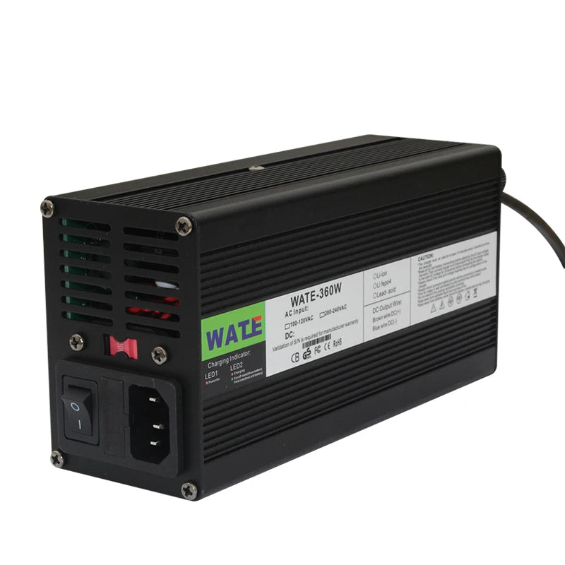 50.4V 6A Lithium Battery Charger For 44.4V Li-Ion Lipo Battery Pack