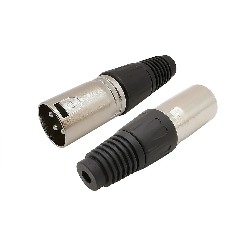 10Pcs XLR 3Pin Male Female Microphone Audio Cable Wire Connector Cable Plug Terminals for Mic Solder Connector