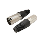 10Pcs XLR 3Pin Male Female Microphone Audio Cable Wire Connector Cable Plug Terminals for Mic Solder Connector